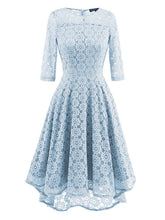 Half Sleeve Asym Women's Lace Dress