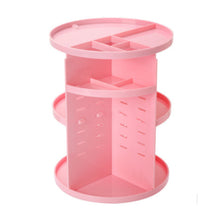 Round Rotating Cosmetic Jewelry Storage Box