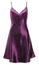 BellisMira Women’s Satin Lace Full Slip Chemise Silk Nightgown Sleepwear