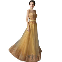 Long Party Dresses 2016 Elegant Floor-Length Embroidery Evening Gowns