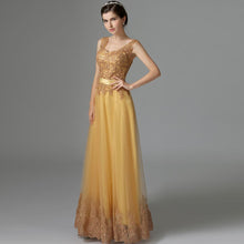 Long Party Dresses 2016 Elegant Floor-Length Embroidery Evening Gowns