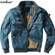 LetsKeep new 2017 winter thick Bomber Jackets Men Army military Outerw