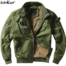 LetsKeep new 2017 winter thick Bomber Jackets Men Army military Outerw