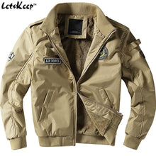 LetsKeep new 2017 winter thick Bomber Jackets Men Army military Outerw