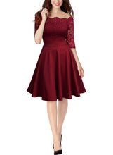 Summer Floral Lace Night Out Party Vintage Dress
