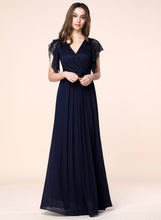 Deep- V Neck Vintage Wedding Maxi Dress