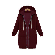 Women's Long Zip Sweatshirt Hoodie