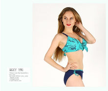 2018 New Bikinis Women Swimsuit Retro Push Up Sexy Bikini Set Vintage Plus Size Swimwear Female High Waist Big Size bikini set