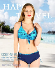 2018 New Bikinis Women Swimsuit Retro Push Up Sexy Bikini Set Vintage Plus Size Swimwear Female High Waist Big Size bikini set